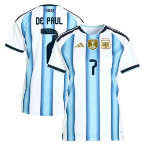 Dámské Fotbalové Dresy Argentina De Paul #7 MS 2026 Domácí