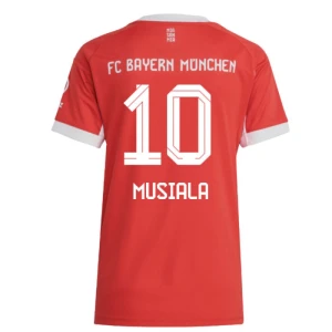 Dámské Fotbalové Dresy FC Bayern München Jamal Musiala #10 2025/26 Domácí