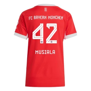 Dámské Fotbalové Dresy FC Bayern München Jamal Musiala #42 2025/26 Domácí