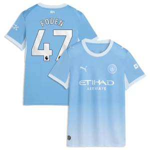 Dámské Fotbalové Dresy Manchester City Phil Foden #47 2026-27 Domácí
