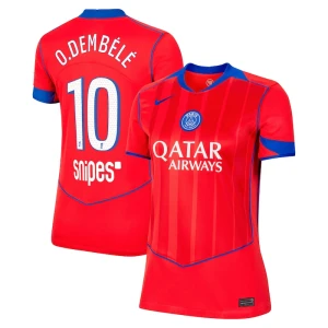 Dámské Fotbalové Dresy Paris Saint-Germain PSG O.Dembele #10 2025/26 Třetí