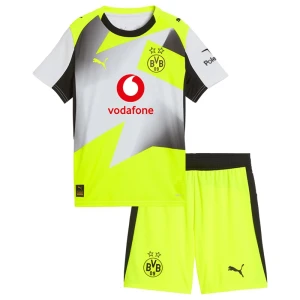Dětské Fotbalové Dresy BVB Borussia Dortmund Komplet 2025/26 Venkovní