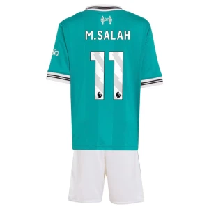 Dětské Fotbalové Dresy Liverpool FC Mohamed Salah #11 Komplet 2025/26 Třetí