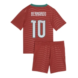 Dětské Fotbalové Dresy Portugalsko Bernardo Silva #10 MS 2026 Komplet Domácí