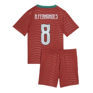 Dětské Fotbalové Dresy Portugalsko Bruno Fernandes #8 MS 2026 Komplet Domácí