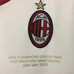 Fotbalové Dresy AC Milan 2002-03 Champions League Final Retro Venkovní