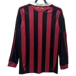 Fotbalové Dresy AC Milan 2009-10 Retro Domácí Dlouhý Rukáv