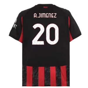 Fotbalové Dresy AC Milan A. Jimenez #20 Domácí 2025/26