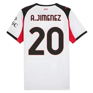 Fotbalové Dresy AC Milan A. Jimenez #20 Venkovní 2025/26