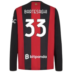 Fotbalové Dresy AC Milan Bartesaghi #33 Domácí 2026-27 Dlouhý Rukáv
