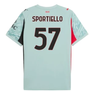 Fotbalové Dresy AC Milan Brankářský Sportiello #57 Domácí 2025/26