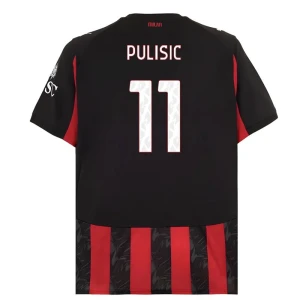 Fotbalové Dresy AC Milan Christian Pulisic #11 Domácí 2025/26