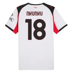 Fotbalové Dresy AC Milan Christopher Nkunku #18 Venkovní 2025/26