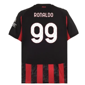 Fotbalové Dresy AC Milan Cristiano Ronaldo #99 Domácí 2025/26