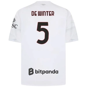 Fotbalové Dresy AC Milan De Winter #5 Venkovní 2026-27