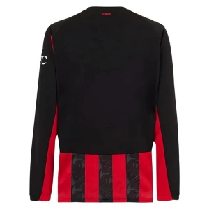Fotbalové Dresy AC Milan Domácí 2025/26 Dlouhý Rukáv