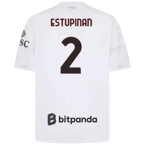 Fotbalové Dresy AC Milan Estupinan #2 Venkovní 2026-27