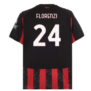 Fotbalové Dresy AC Milan Florenzi #24 Domácí 2025/26
