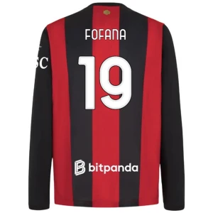 Fotbalové Dresy AC Milan Fofana #19 Domácí 2026-27 Dlouhý Rukáv