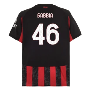 Fotbalové Dresy AC Milan Gabbia #46 Domácí 2025/26