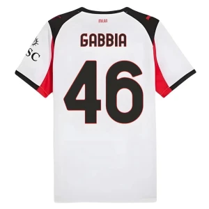 Fotbalové Dresy AC Milan Gabbia #46 Venkovní 2025/26