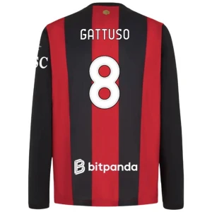 Fotbalové Dresy AC Milan Gattuso #8 Domácí 2026-27 Dlouhý Rukáv