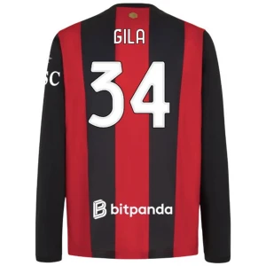 Fotbalové Dresy AC Milan Gila #34 Domácí 2026-27 Dlouhý Rukáv