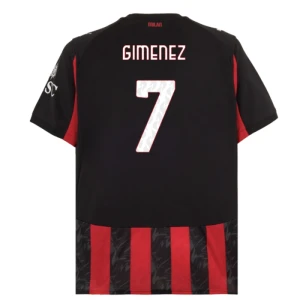 Fotbalové Dresy AC Milan Gimenez #7 Domácí 2025/26