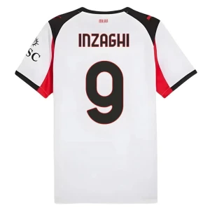 Fotbalové Dresy AC Milan Inzaghi #9 Venkovní 2025/26