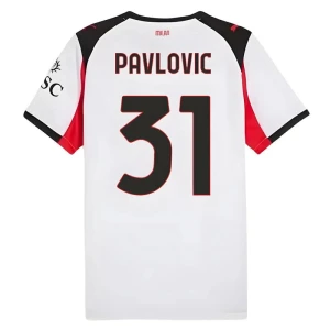 Fotbalové Dresy AC Milan Pavlovic #31 Venkovní 2025/26