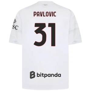 Fotbalové Dresy AC Milan Pavlovic #31 Venkovní 2026-27
