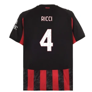Fotbalové Dresy AC Milan Ricci #4 Domácí 2025/26