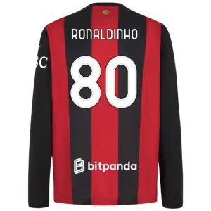 Fotbalové Dresy AC Milan Ronaldinho Gaúcho #80 Domácí 2026-27 Dlouhý Rukáv