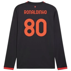 Fotbalové Dresy AC Milan Ronaldinho Gaúcho #80 Třetí 2026-27 Dlouhý Rukáv