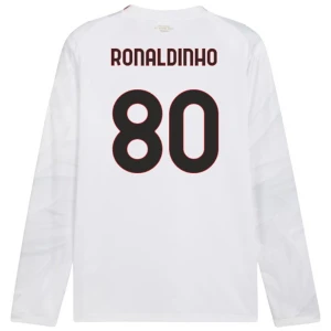 Fotbalové Dresy AC Milan Ronaldinho Gaúcho #80 Venkovní 2026-27 Dlouhý Rukáv