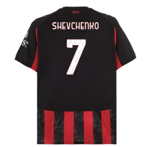 Fotbalové Dresy AC Milan Shevchenko #7 Domácí 2025/26