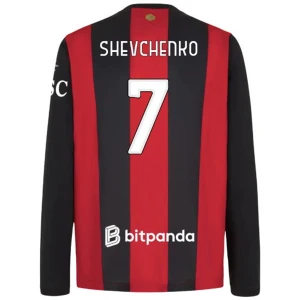 Fotbalové Dresy AC Milan Shevchenko #7 Domácí 2026-27 Dlouhý Rukáv