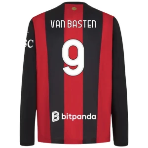Fotbalové Dresy AC Milan Van Basten #9 Domácí 2026-27 Dlouhý Rukáv
