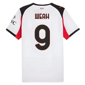 Fotbalové Dresy AC Milan Weah #9 Venkovní 2025/26