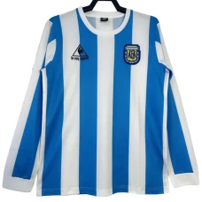 Fotbalové Dresy Argentina 1986 Retro Domácí Dlouhý Rukáv