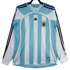 Fotbalové Dresy Argentina 2006 Retro Domácí Dlouhý Rukáv