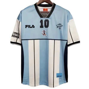 Fotbalové Dresy Argentina Diego Maradona #10 2001 Retro Domácí