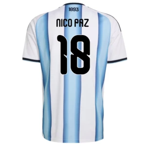 Fotbalové Dresy Argentina Nico Paz #18 MS 2026 Domácí