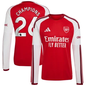 Fotbalové Dresy Arsenal FC Champions #26 Domácí 2026-27 Dlouhý Rukáv