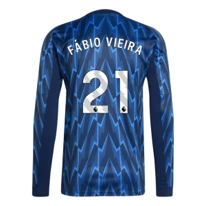 Fotbalové Dresy Arsenal FC Fabio Vieira #21 Venkovní 2025/26 Dlouhý Rukáv