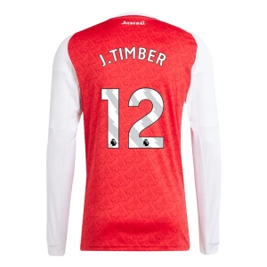 Fotbalové Dresy Arsenal FC J. Timber #12 Domácí 2025/26 Dlouhý Rukáv