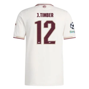Fotbalové Dresy Arsenal FC J. Timber #12 Třetí Champions League 2025/26