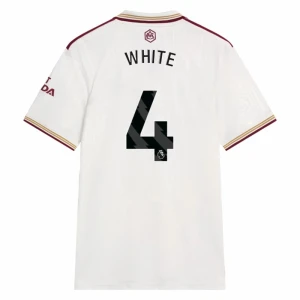 Fotbalové Dresy Arsenal FC White #4 Třetí 2025/26