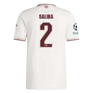 Fotbalové Dresy Arsenal FC William Saliba #12 Třetí Champions League 2025/26