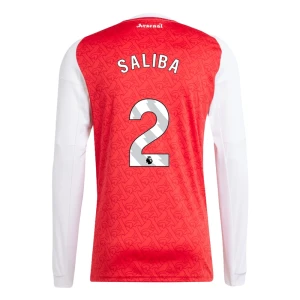 Fotbalové Dresy Arsenal FC William Saliba #2 Domácí 2025/26 Dlouhý Rukáv